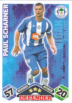 Paul Scharner Wigan Athletic 2009/10 Topps Match Attax #329